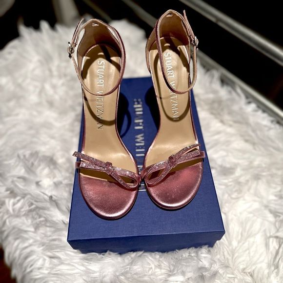 Stuart Weitzman Shoes - STUART WEITZMAN Candy NUDIST SW BOW 100 SANDAL NWB 8.5